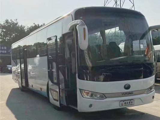 el autobús usado Yutong 55seater del tránsito utilizó la suspensión del airbag de las puertas dobles del autobús ZK6125 de rv