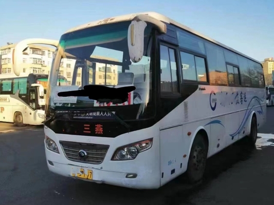 Autobús diesel usado 162kw del pasajero de Yutong ZK6102D Front Engine Used 43 del autobús