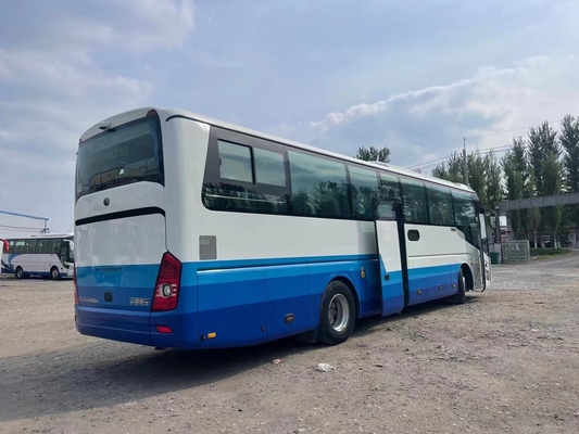 Autobús medio usado ZK6122 de Yutong de la mano del portaequipajes LHD/RHD 2do de la puerta del motor 336hp de Weichai de los asientos del autobús 32 del viaje