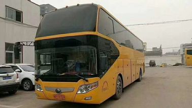 Autobús turístico de la mano de Yutong segundo, autobuses de lujo usados con el freno de disco de ruedas del motor 4 de Wechai