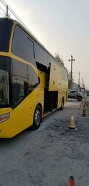 Autobús turístico de la mano de Yutong segundo, autobuses de lujo usados con el freno de disco de ruedas del motor 4 de Wechai
